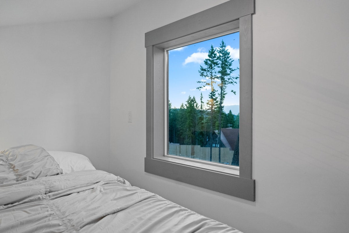 [The Glacier House] Loft 1 with Queen Bed.  Slidertag; Glacier House Lof 1; Queen Bed